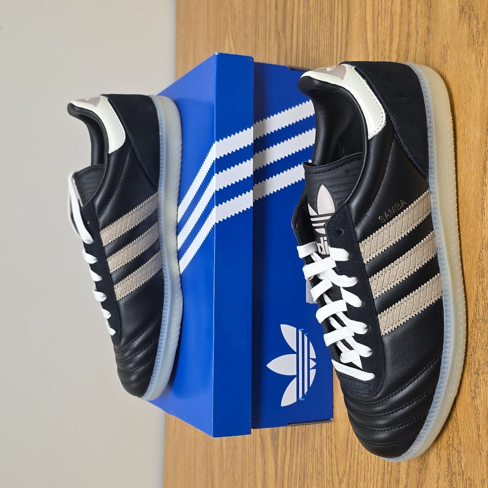 Adidas Samba JP Core Black/Trace Khaki/Cream White Size Men's 10.5 JR0963 New